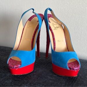 Christian Louboutin Vintage Lady Peep Sling